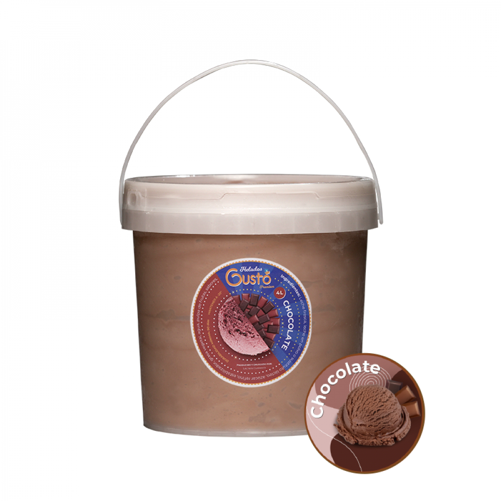 Helado de crema sabor chocolate Gustó Premium (2 L)