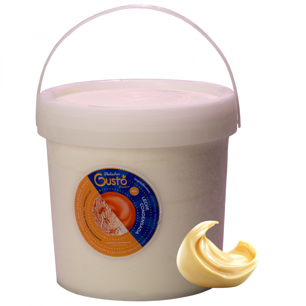 Helado de crema sabor leche condensada Gustó Premium (2 L)