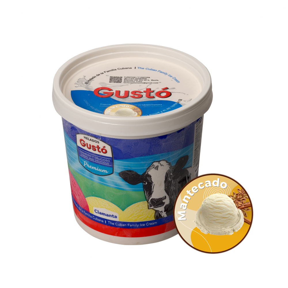 Helado de crema sabor mantecado Gustó Premium (1 L)