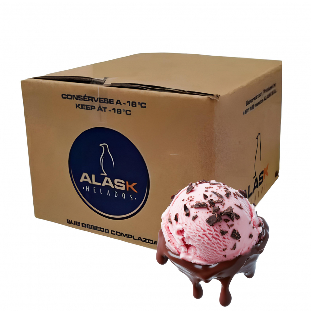 Helado sabor fresa bombón Alask (4 L)