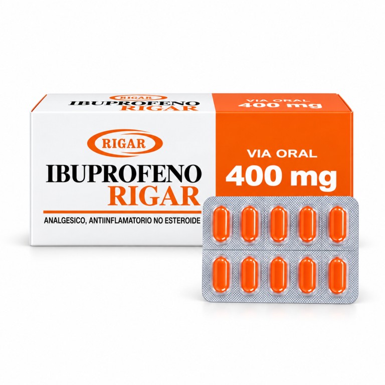 Ibuprofeno (400mg x 10 tabletas) RIGAR