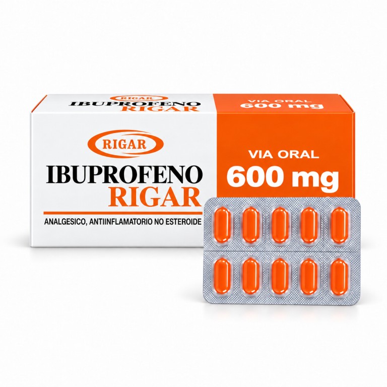 Ibuprofeno (600mg x 10 tabletas) RIGAR