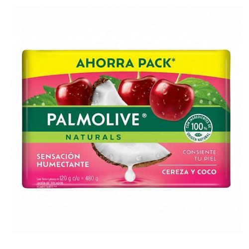 Jabón de Tocador Naturals Cereza y Coco (4x120 gr) PALMOLIVE