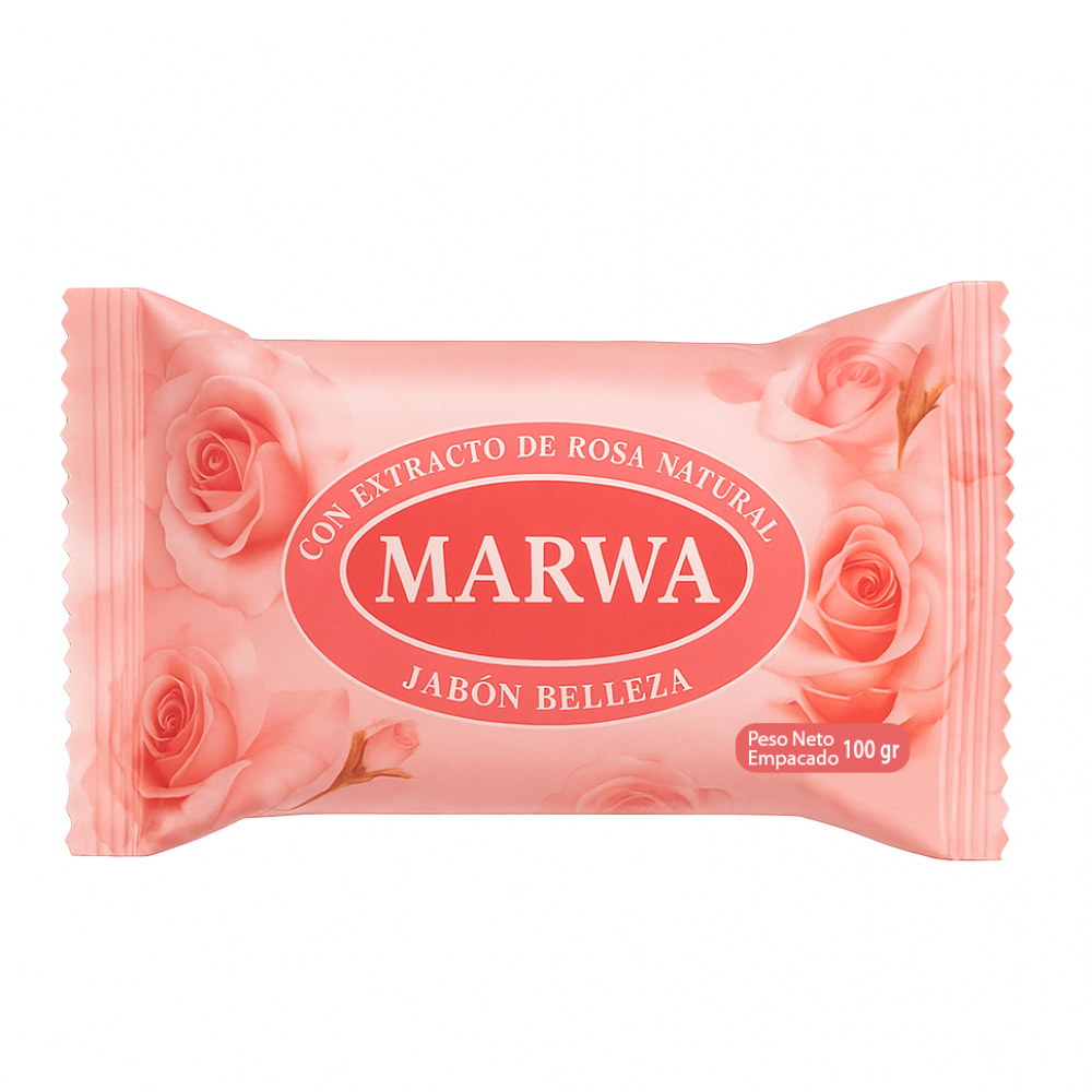 Jabón de belleza con extracto de rosa natural Marwa (100 g / 3.52 oz)
