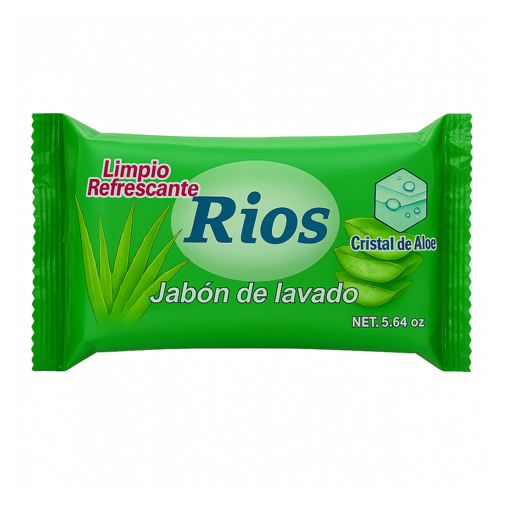 Jabón de lavar cristal de aloe Rios (160 g / 5.64 oz)