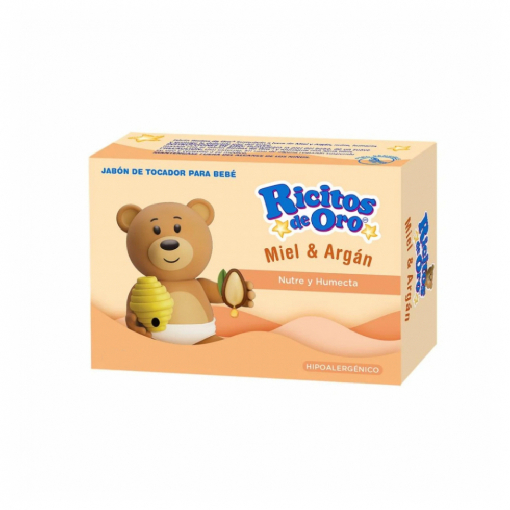 Jabón de tocador para bebé de miel y argán Ricitos de Oro (90 g / 3.17 oz)