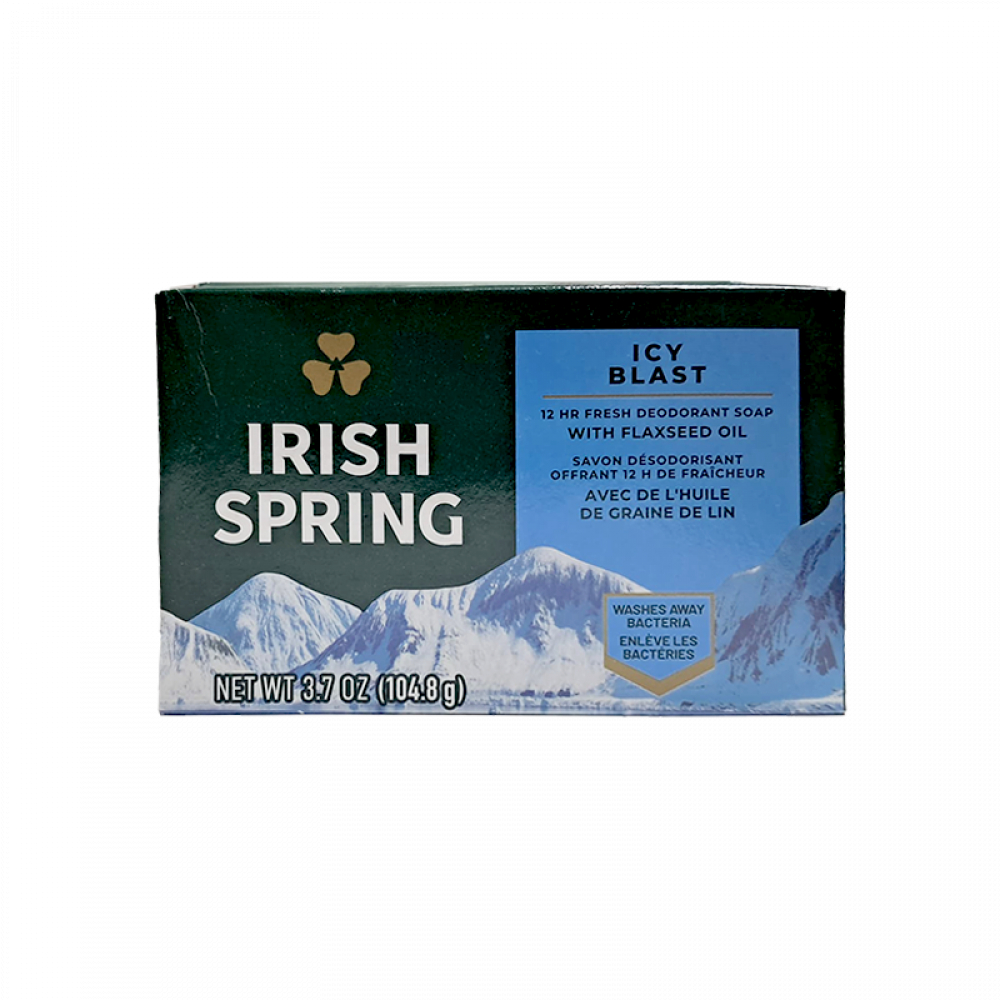 Jabón desodorante en barra ráfaga de hielo Irish Spring (104.8 g / 3.7 oz)