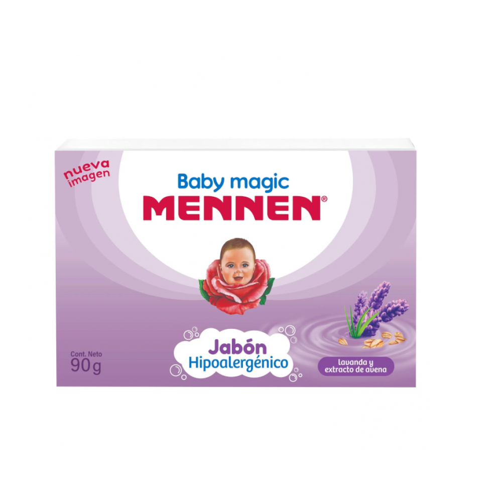 Jabón en barra para bebé con lavanda y extracto de avena Mennen (90 g / 3.17 oz)