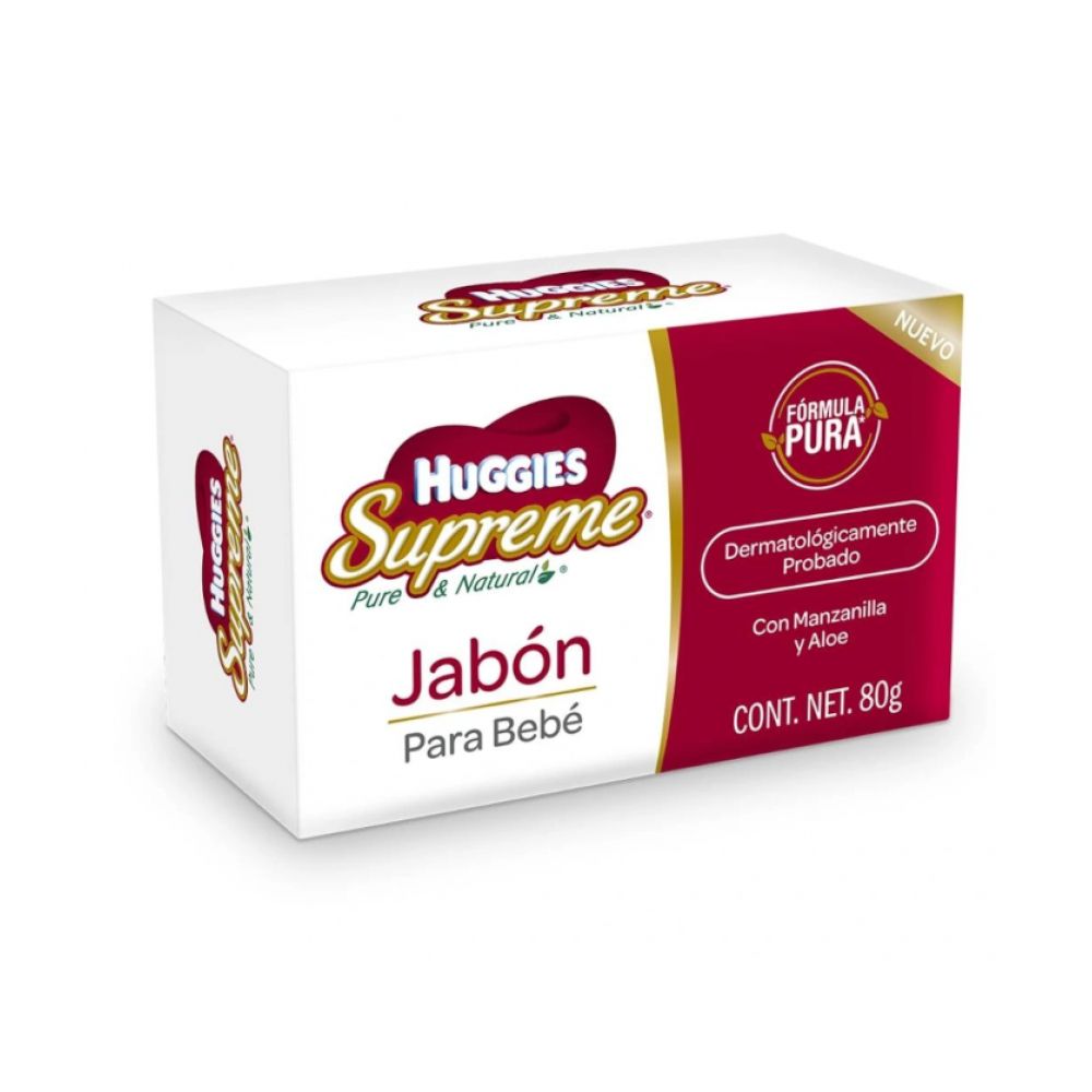 Jabón en barra para bebé con manzanilla y aloe Huggies (80 g / 2.82 oz)