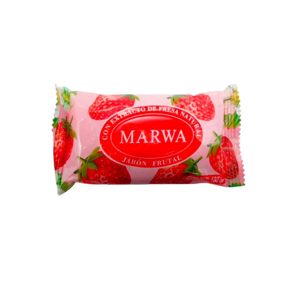 Jabón frutal con extracto de fresa Marwa (100 g / 3.5 oz)