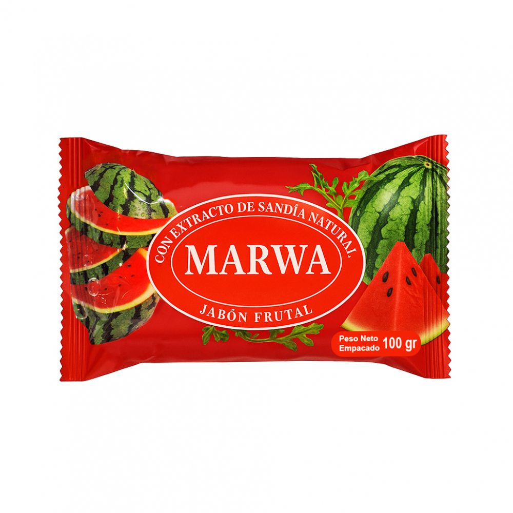 Jabón frutal con extracto de sandía Marwa (100 g / 3.52 oz)