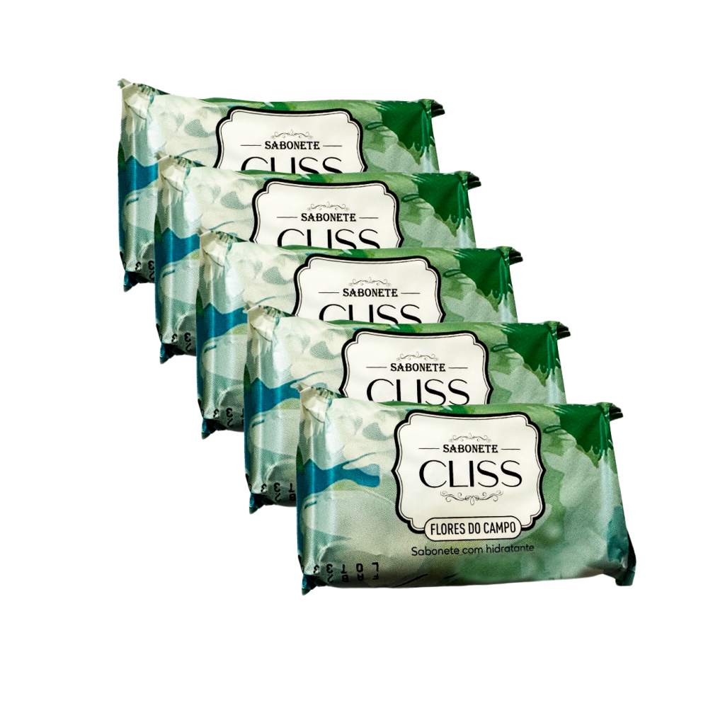 Jabón hidratante esencia flores de campo Cliss (5 x 85 g / 2.99 oz)