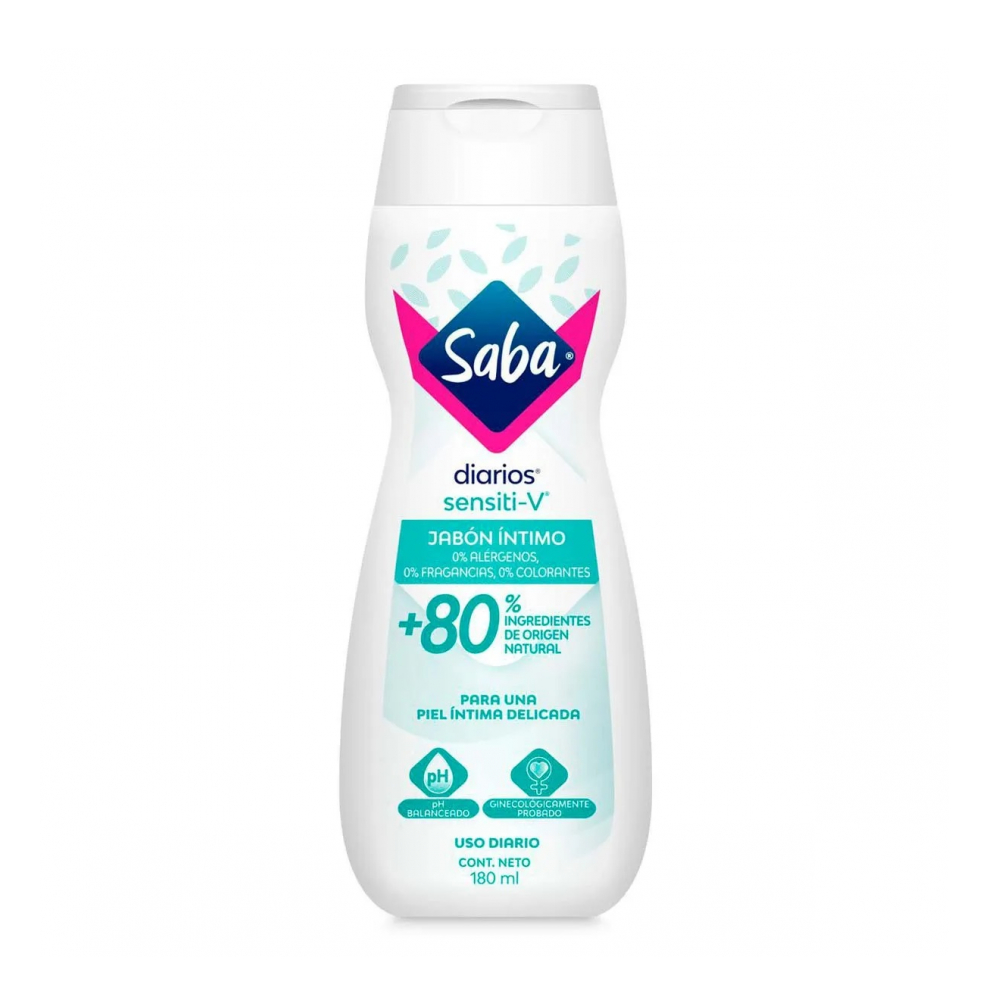Jabón íntimo sensiti-V Saba Diarios (180 ml)