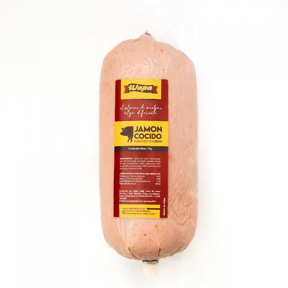 Jamón cocido Wapa (1 kg / 2.2 lb)