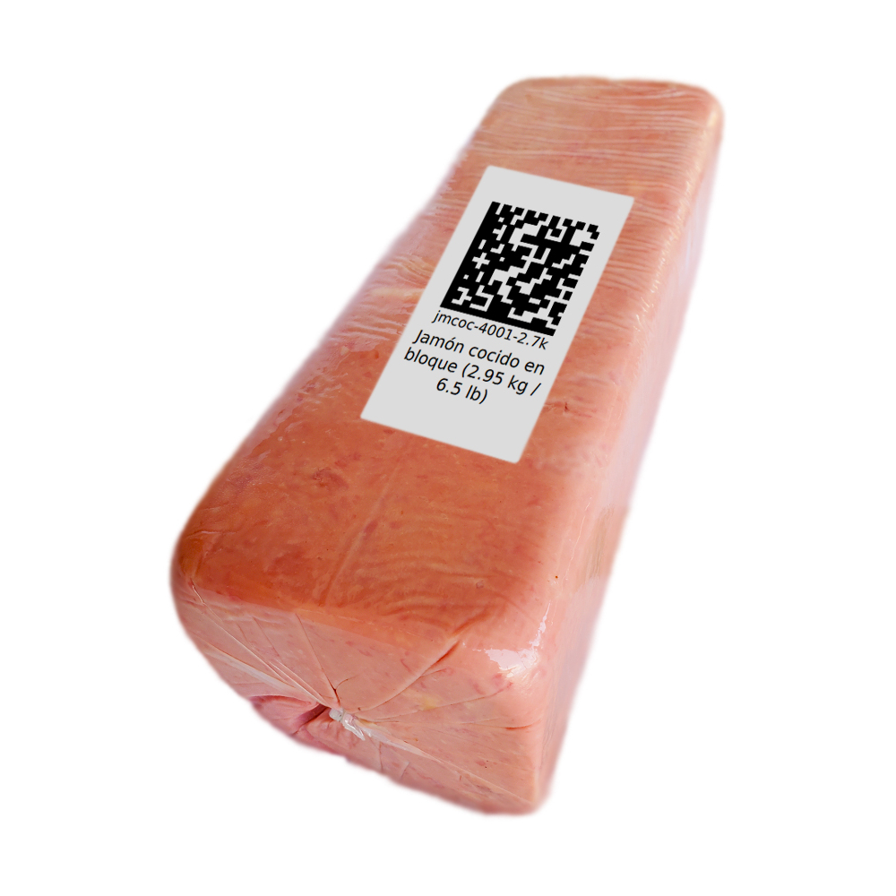 Jamón cocido en bloque (2.95 kg / 6.5 lb)