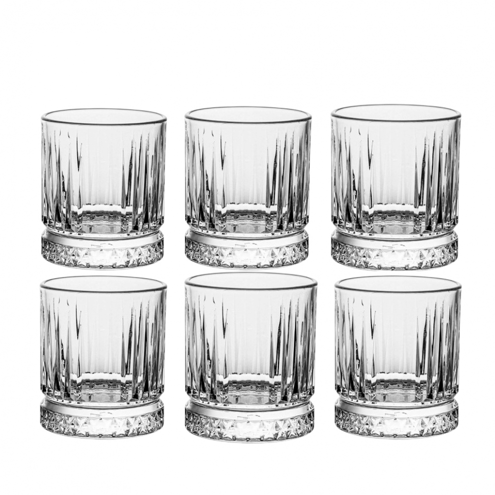 Juego de vasos de cristal para whisky Diamonds (6 U)