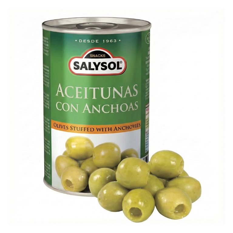 Lata Aceitunas Con Anchoa 50 gr (escurridos) Salysol