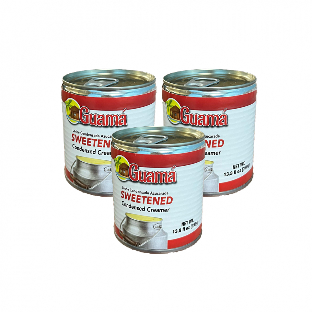 Leche condensada azucarada Guamá (3 x 390 g / 13.8 oz)