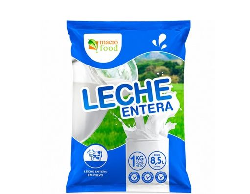 Leche en Polvo Entera al 26% (1 kg) MACROFOOD