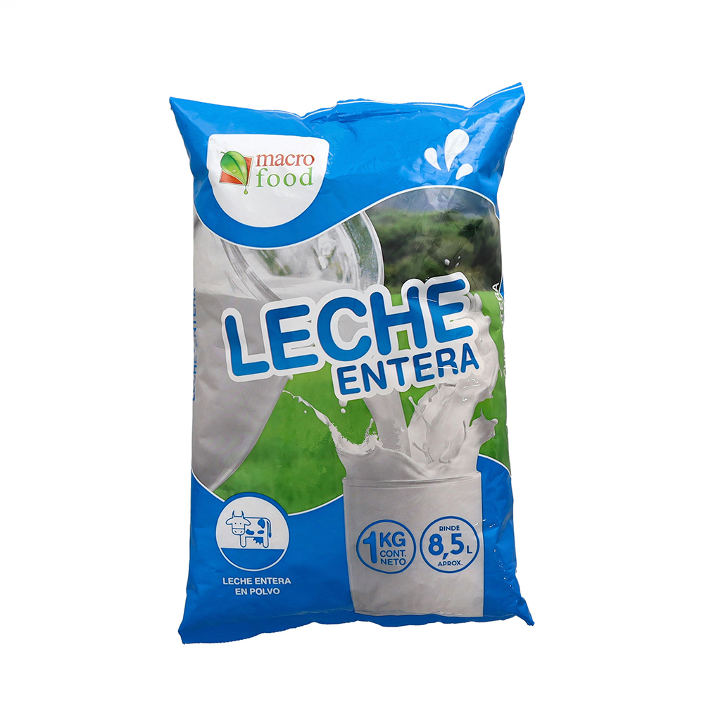 Leche entera en polvo 26 % MG Macro Food (1 kg / 2.2 lb)