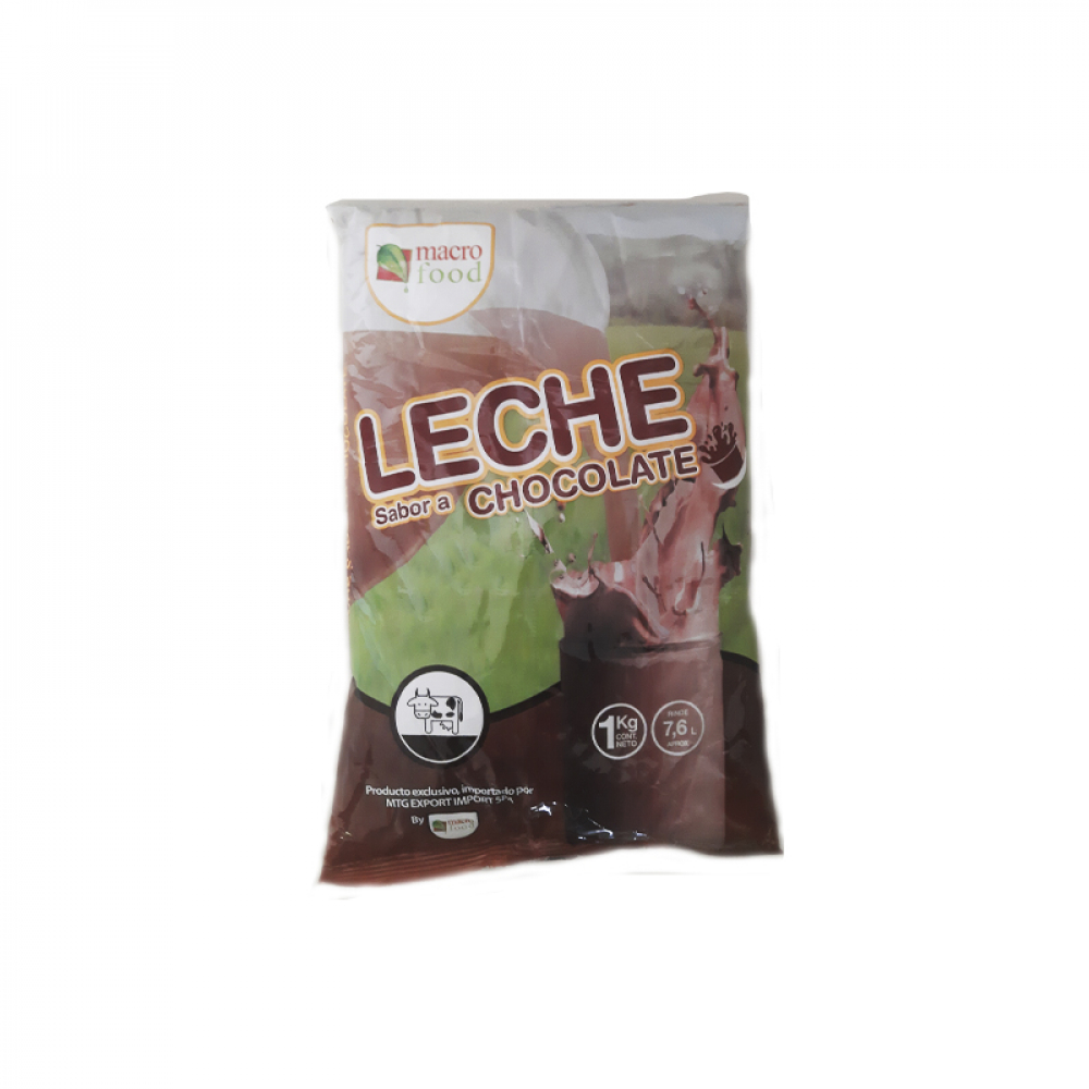 Leche sabor a chocolate Macro Food (1 kg / 2.2 lb)