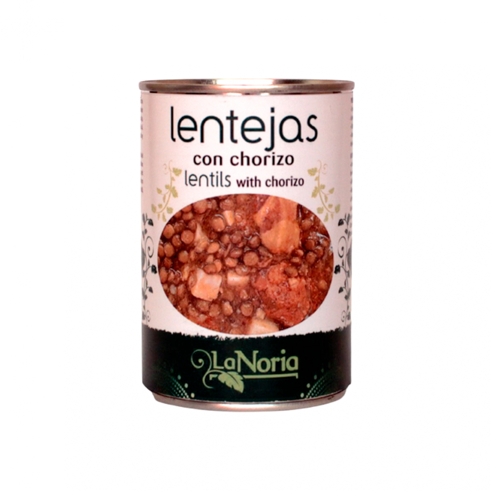 Lentejas con panceta y chorizo La Noria (420 g / 14.8 oz)