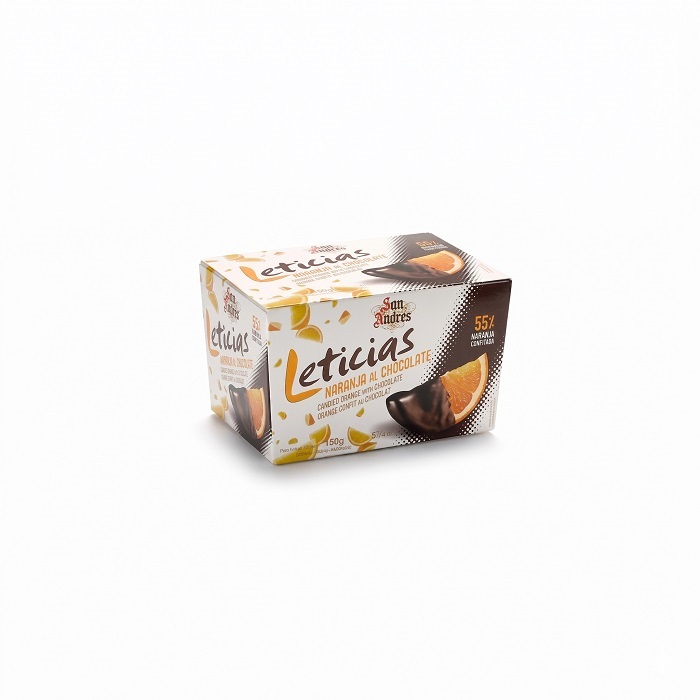 Leticias de Naranja al Chocolate (150 gr) SAN ANDRES