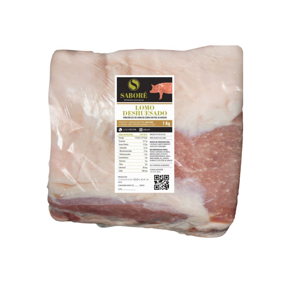 Lomo de cerdo deshuesado Saboré (1 kg / 2.2 lb)