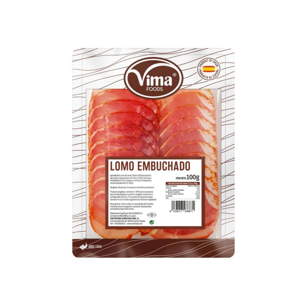 Lomo de cerdo embuchado Vima Foods (100 g / 3.52 oz)