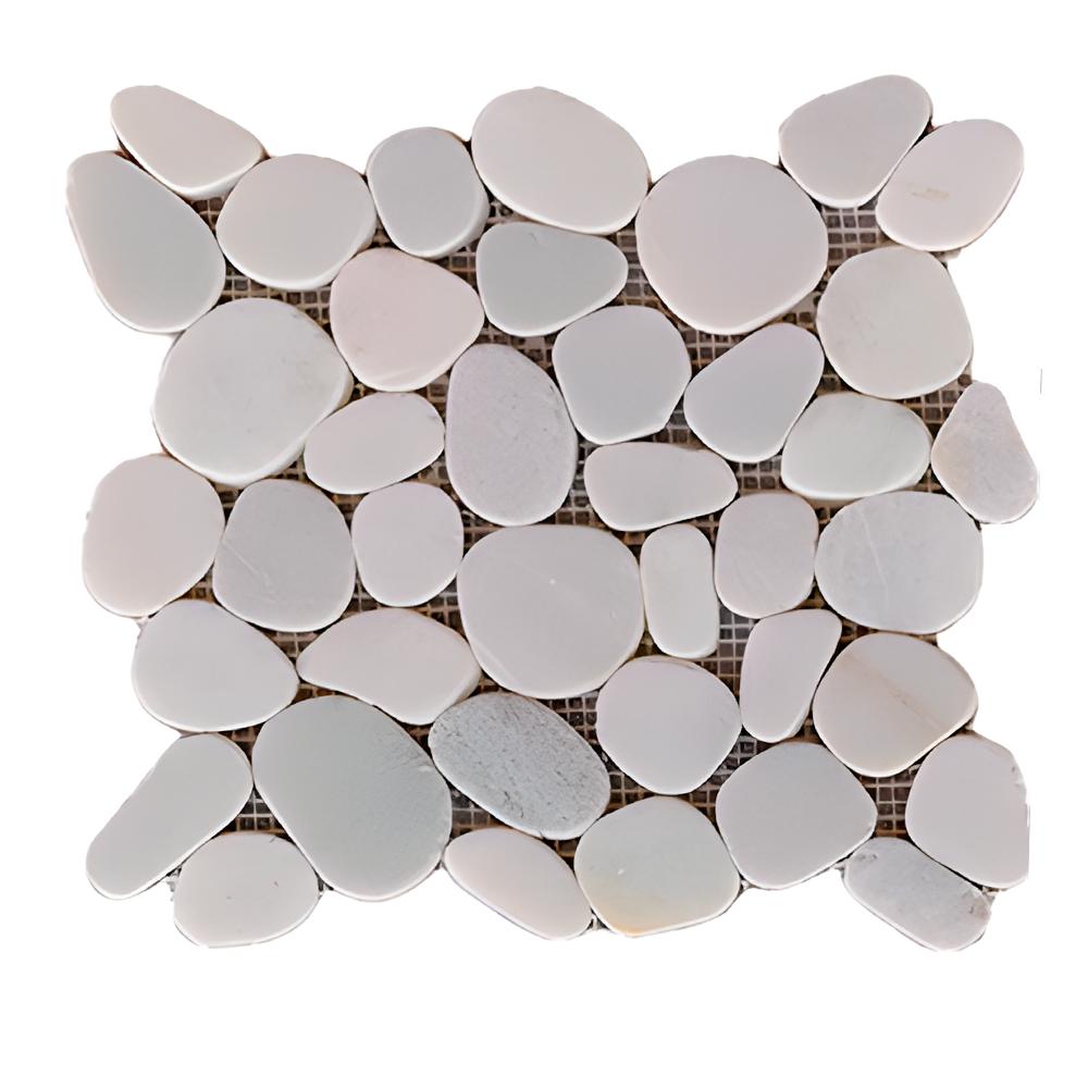 Losas - Mosaico Glacier White 27 x 27 cm – piedra natural Zeric (10 U)