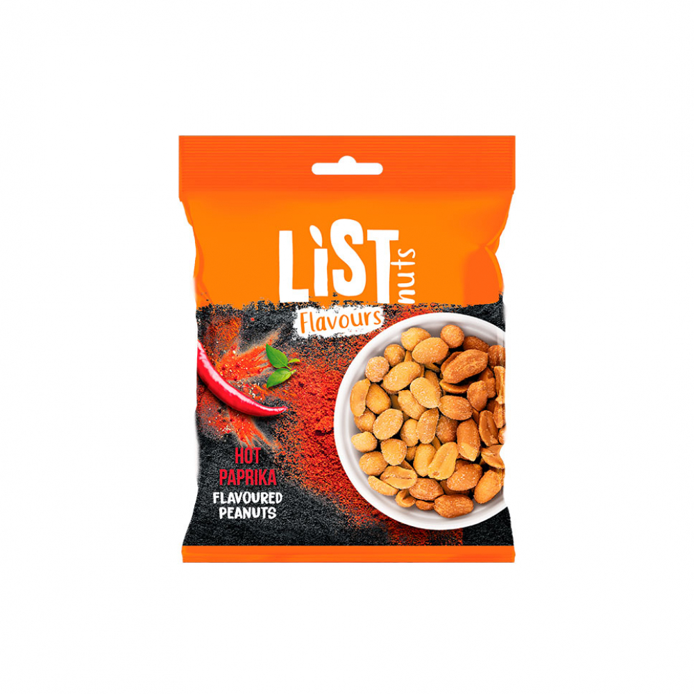 Maní con sabor a pimentón picante List Nuts (150 g / 5.29 oz)