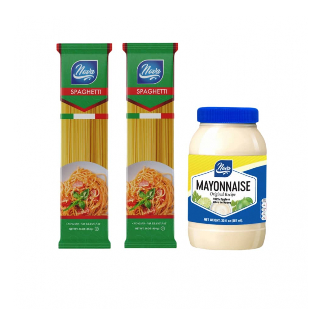 Mayonesa Nova +   Espaguetis Nova