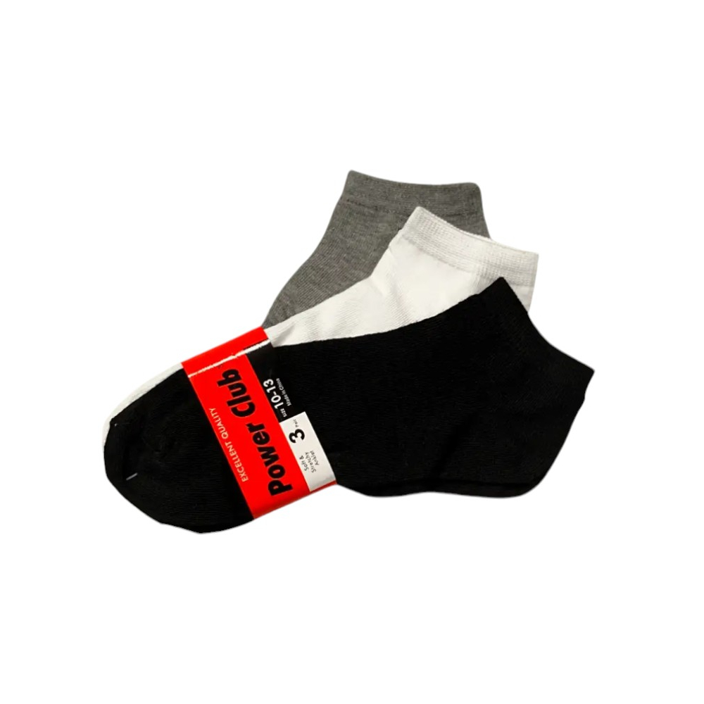 Medias estilo tobillera Power Club (3 U)
