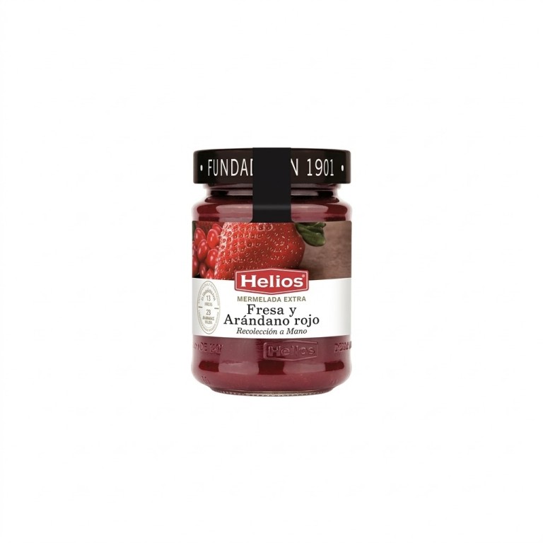 Mermelada Extra de Arándano Rojo y Fresa (340g) HELIOS