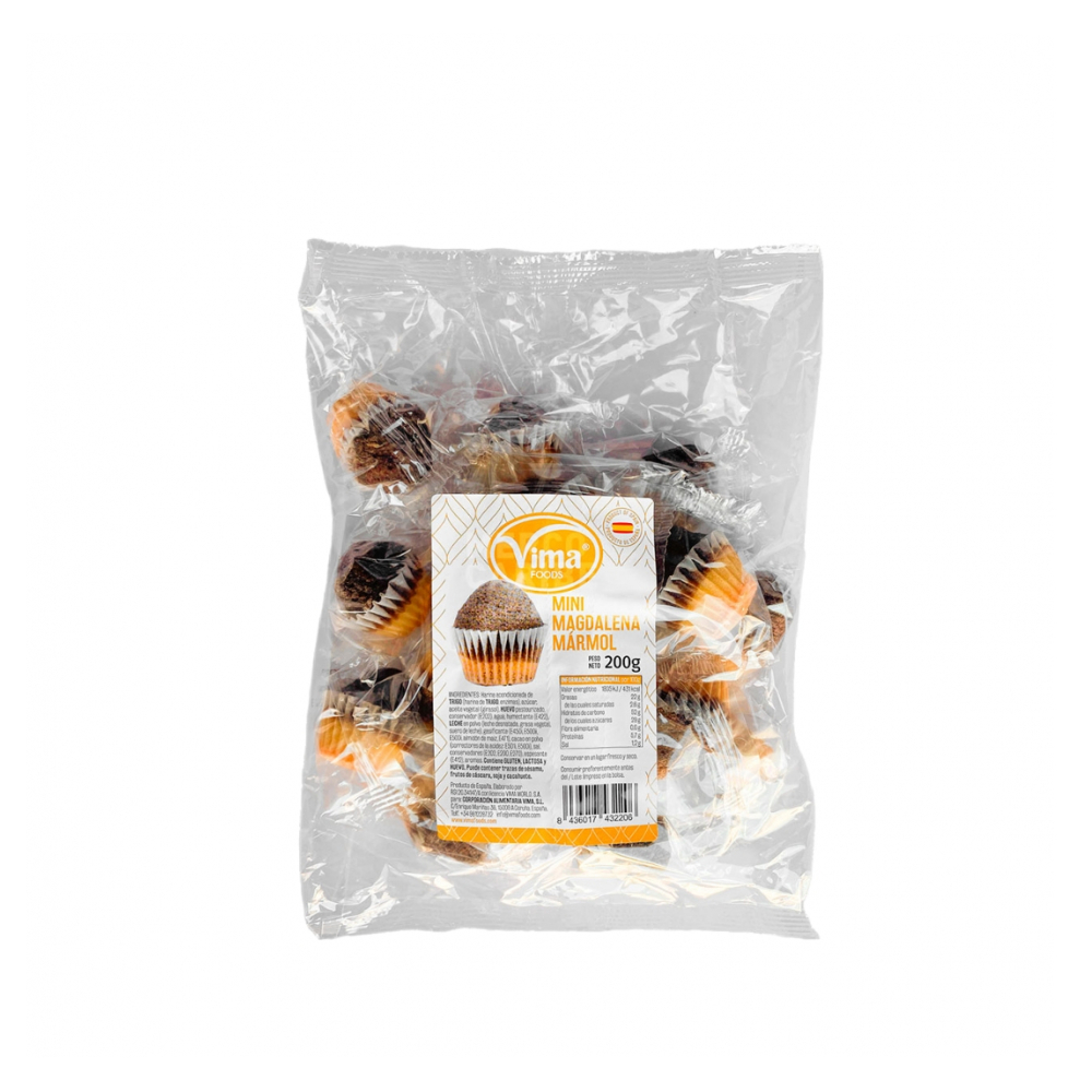 Mini magdalena mármol Vima Foods (200 g / 7.05 oz)
