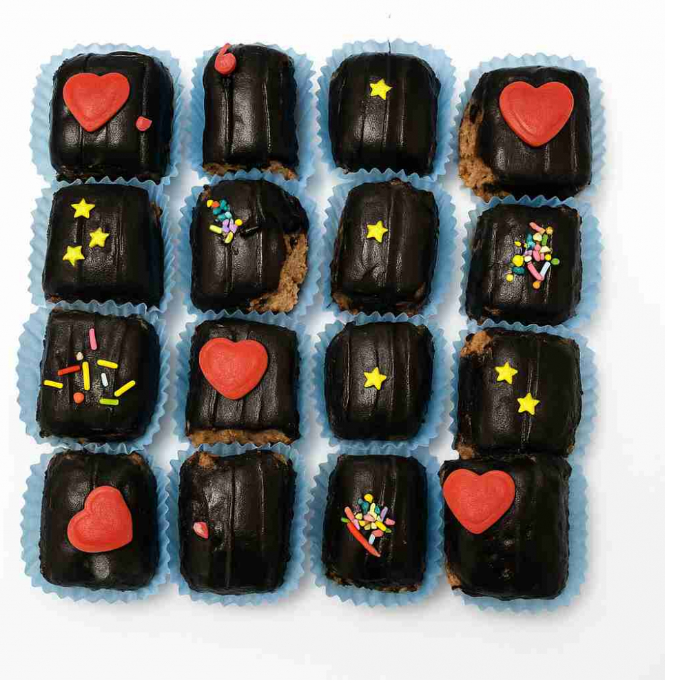 Mini troncos navideños (16 dulces)