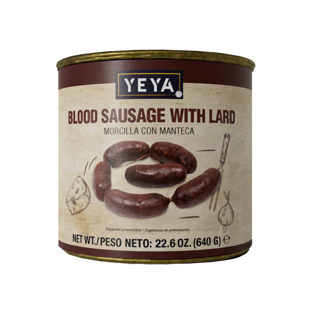 Morcilla con manteca Yeya (640 g / 1.41 lb)