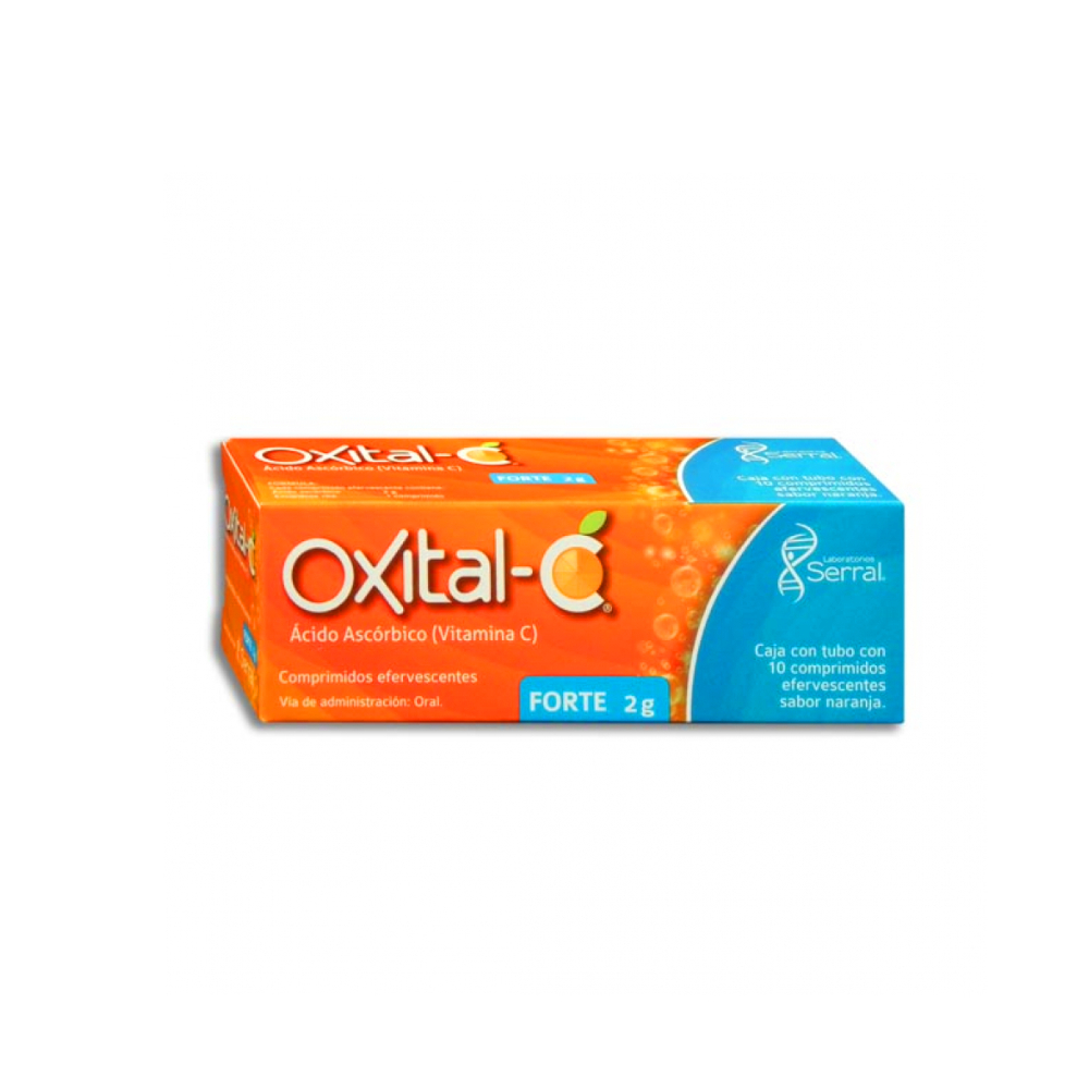 Oxital-C. Ácido ascórbico 1 g (10 tabletas esfervescentes)