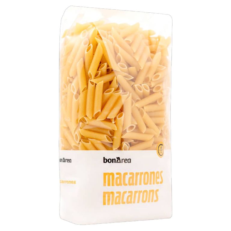 PASTA MACARRON PLUMA BONAREA 500 GRS