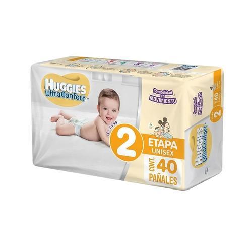 Pañal Desechable Etapa 2 (40 u) HUGGIES