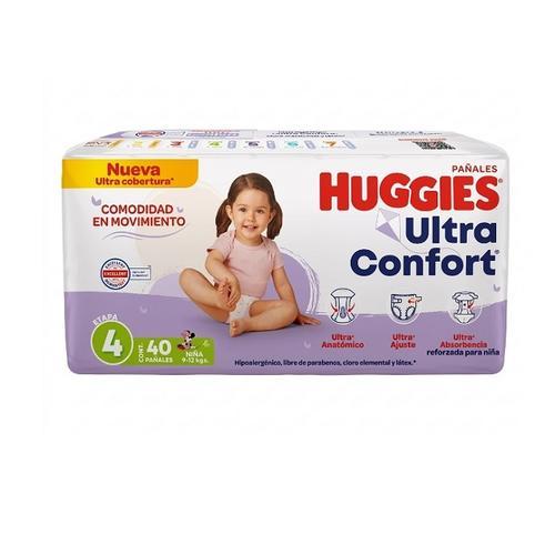 Pañal Desechable Etapa 4 para Niñas (40 u) HUGGIES
