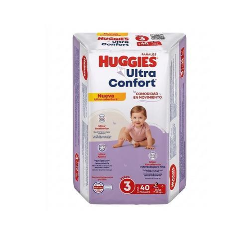 Pañal Desechable  Etapa 3 para Niña (40 u) HUGGIES