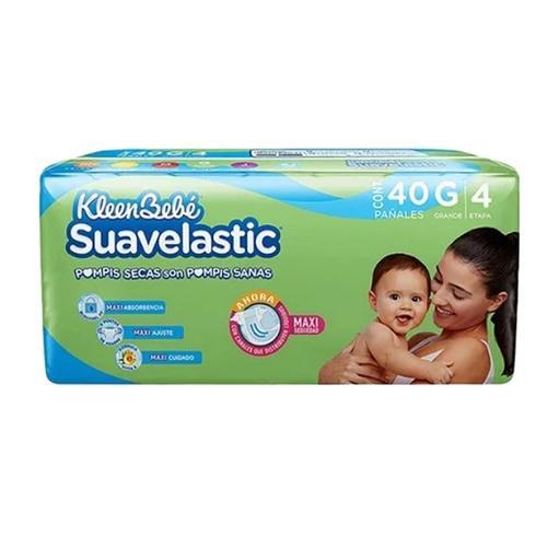 Pañal Desechable  Suavelastic Max Grande (40 u) KLEENBEBE