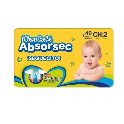 Pañales Desechables Chico (40 piezas) KLEENBEBÉ