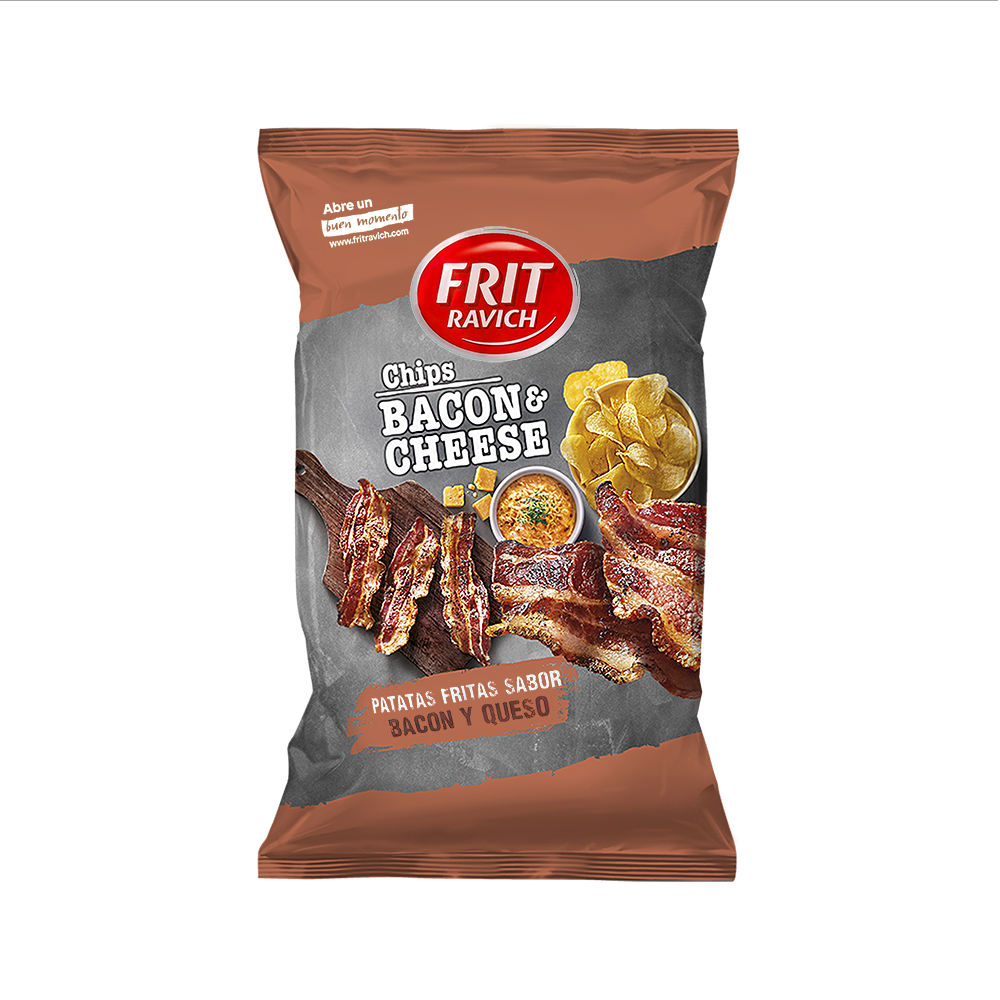 Papas fritas sabor bacon y queso (125 g / 4.4 oz)