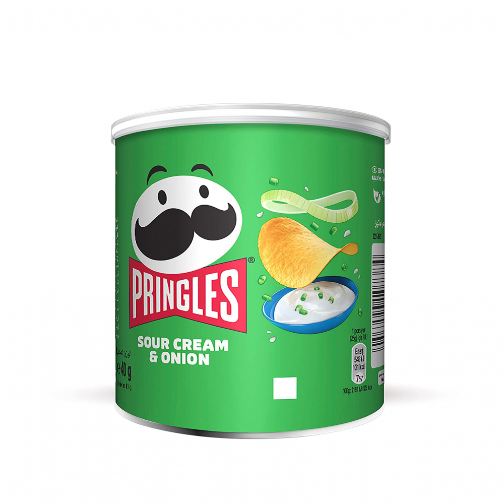 Papas sabor crema agria y cebolla Pringles (40 g / 1.41 oz)