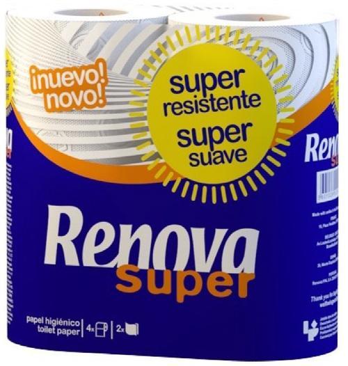 Papel Higiénico Super (4 rollos) Renova