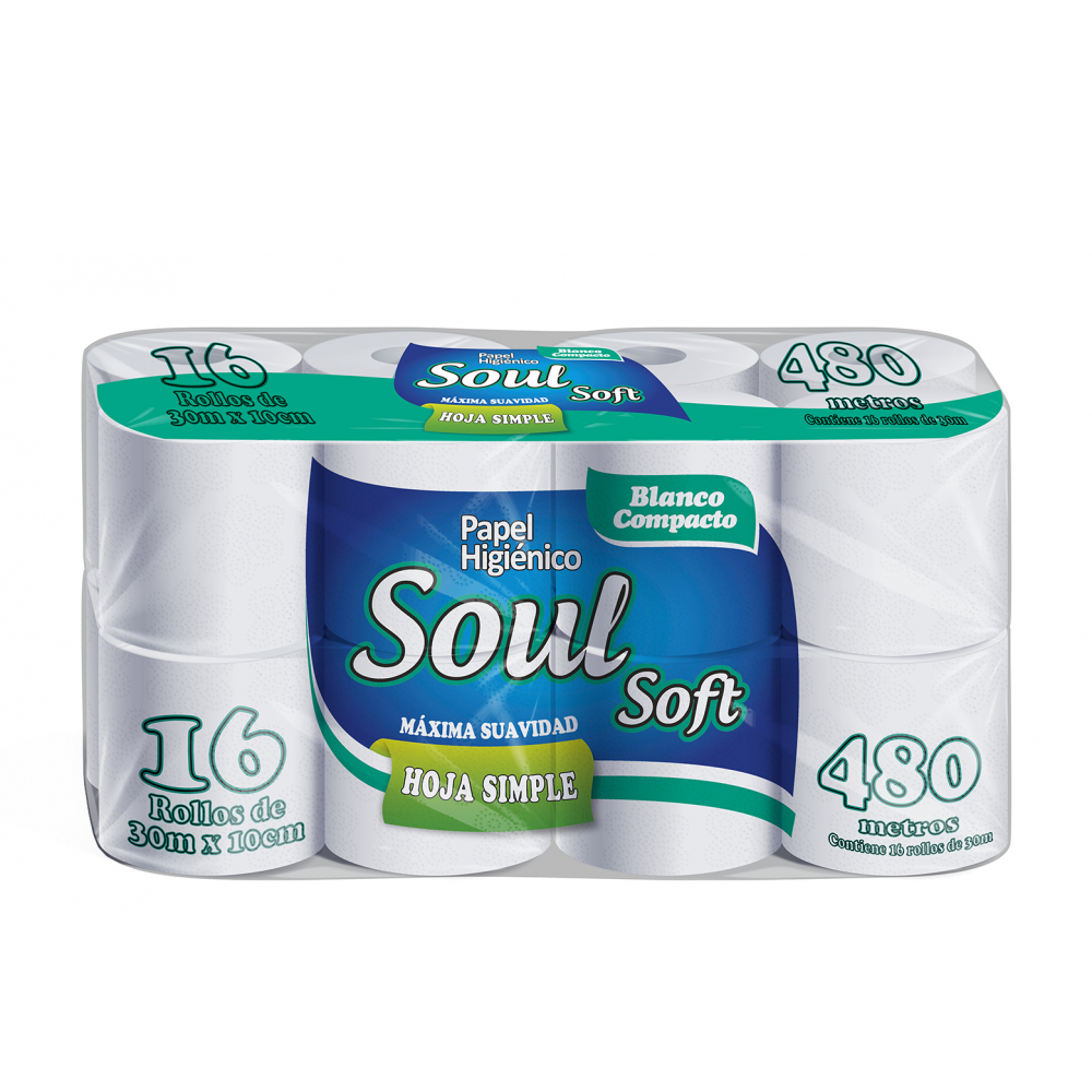 Papel sanitario Soul soft (16 U)