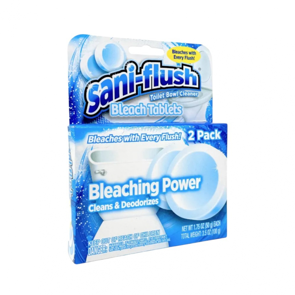 Paquete de 2 pastillas blanqueadoras de lejía Sani-Flush (50 g / 1.75 oz)