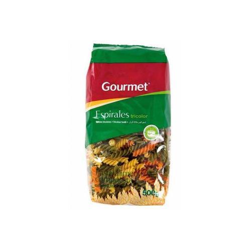 Pasta Espiral Tricolor (500g) GOURMET (Fusilli / Tornillos)